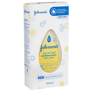 Johnsons And Johnsons Top Toe Sensitive Touch Wash 200ml