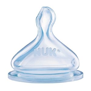 Comforters Or Dummies: Nuk Fc Silicone Teats Size 2 Medium Hole 2Pk