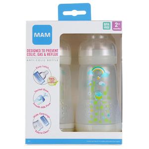 Mam Anti Collic Bottles 260ml 2Pk