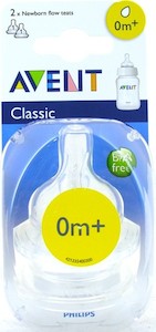 Avent Silicone Newborn Teat 2Pk