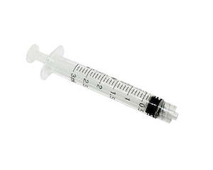 Measuring Devices: Syringe Luerlock 3ml - High-Quality Plastic Material, Secure Connection Type for Hassle-Free Fluid Transfer and Precise Dosages in Medical Settings.