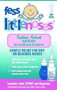Paediatric Sinus Relief: Fess Little Noses Spray & Aspirator 15ml