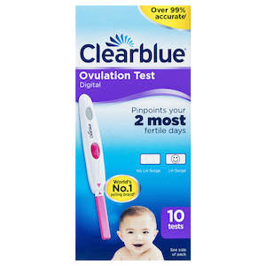 Pregnancy And Ovulation Tests: Clearblue Digital Ovulation 10Pk