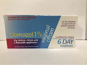 Vaginal Thrush: Clomazol 1% Vaginal Cream 35G & 6 Applicators