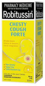 Cough Medicines: Robitussin Chesty Cough Forte 200ml