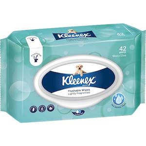 Facial Tissues: Klennex Flushable Scented Refill 42