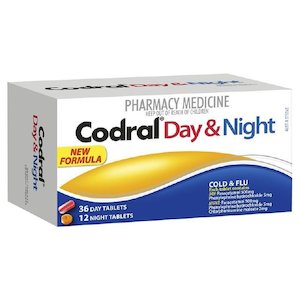 Codral Pe Day & Night Codeine Free Tabs 48s for Cold and Flu Relief
