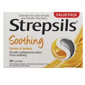 Strepsils Honey & Lemon Lozenges 36s