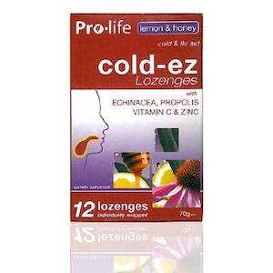 Sore Throat Lozenges: Prolife Coldez Lemon & Honey Lozenges 1Kg