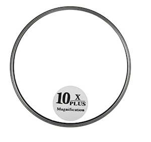 Cosmetic Tools And Removers: QVS 10-2051 Magnifying Mirror - 10x Magnification for Perfect Makeup and Skincare Routine