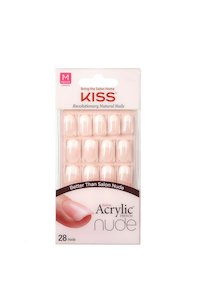 Fake Nails: KISS Acrylic French Nude Nail Medium