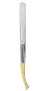 Tweezers: QVS 10-1015 Tempo Tweezer Gold Curve Tip