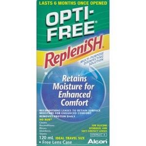 Contact Lens Solutions: Optifree Replenish Case 6Pk