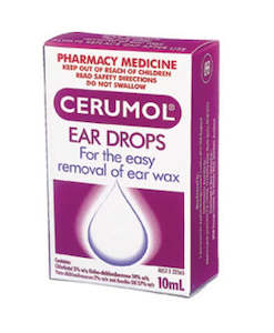 Ear Drops And Sprays: Cerumol Ear Drops Glass Dropper 10ml
