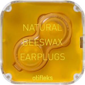 Optifleks Earplugs Natural Beeswax 4Pk