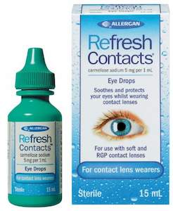 Refresh Contacts Eye Drops 15ml