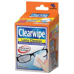Glasses Care: Clearwipe Lens Cleaner 20 Pack