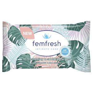 Feminine: Femfresh Pocket Wipes 10Pk