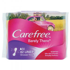 Sanitary Pads: Carefree Panty Liners Barely There Scented 42s