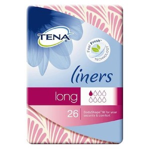 Sanitary Pads: Tena Liner Long 26s