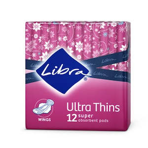 Libra Pad Ultrathin Wings Super 12s