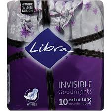 Sanitary Pads: Libra Pad Goodnights Extra 10s