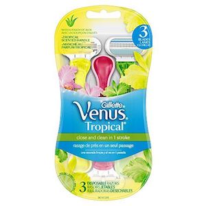 Shaving And Hair Removal Women: Gilette Venus Tropical Disposable Razors 3s