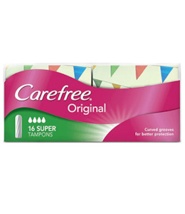 Tampons: Carefree Tampons Original Reg 16