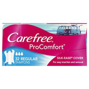 Tampons: Carefree Flexia Regular 32s