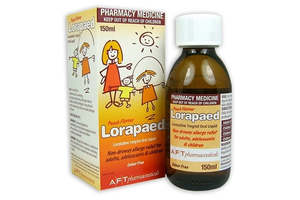 Antihistamines: Lorapaed Oral Liquid 1mg/ml 150ml