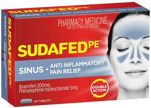 SUDAFED PE Sinus Anti-Inflammatory 48s