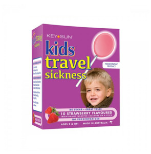 Sore Throat Lozenges: Kids Travel Lollipops Strawberry 10