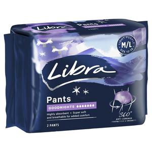 Libra Pants Goodnights Large 2pk