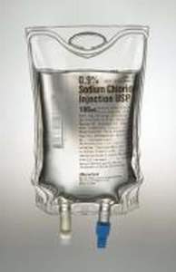 First Aid Accessories: Sodium Chloride 0.9% Solution Mini Infusion Bag 100ml