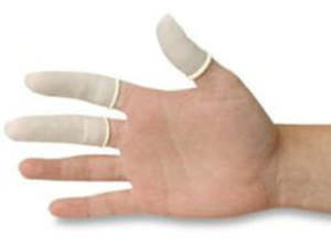 Finger Cots Med 100 Latex Rolled