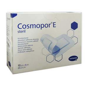 Cosmopor E Absorbent Adhesive Dressing 10x8cm - Pack of 25