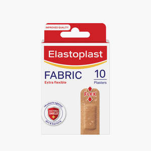 Elastoplast Fabric Strips - 40 strips, durable and hypoallergenic bandages for first aid