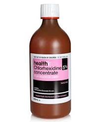 Sanitising: Healthe Chlorhexidine 5% Pink 500ml