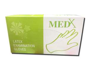 Sanitising: Med-X Gloves - Small Latex Gloves (Set of 100)