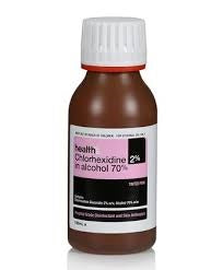 Sanitising: Healthe Chlorhexidine 2% In Alcohol 70% Pink 100ml