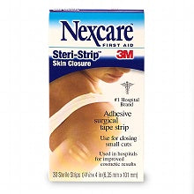 Skin Closure Strips: Nexcare Steri-Strips 3mmx75mm (5) X 50 R1540