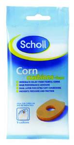 Scholl Corn Cushion Foam Oval 9 Pack