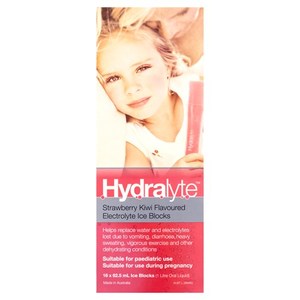 Constipation: Hydralyte Ice Block S/Berry Kiwi 16s