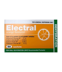 Diarrhoea: Electral Oral Electrolyte Rehydration Sachets 50 Pack