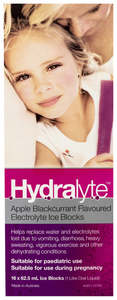 Diarrhoea: Hydralyte Ice Block Apple B/Cur 16s