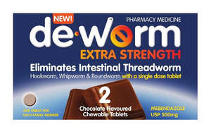 De-Worm 500mg 2Tabs Chocolate