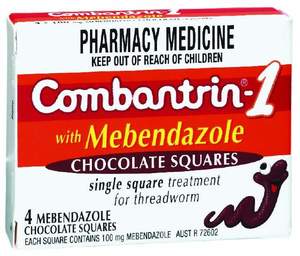 Combantrin 1 Chocolate Squares 4s