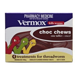 Vermox Chocolate Chewables 4s