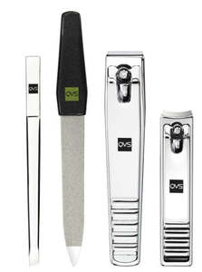 QVS 10-1036 Clipper Set - Precision Hair Cutting Tool with 4 Pieces