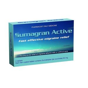 Migraines: Sumagran Active 50mg 2Pk